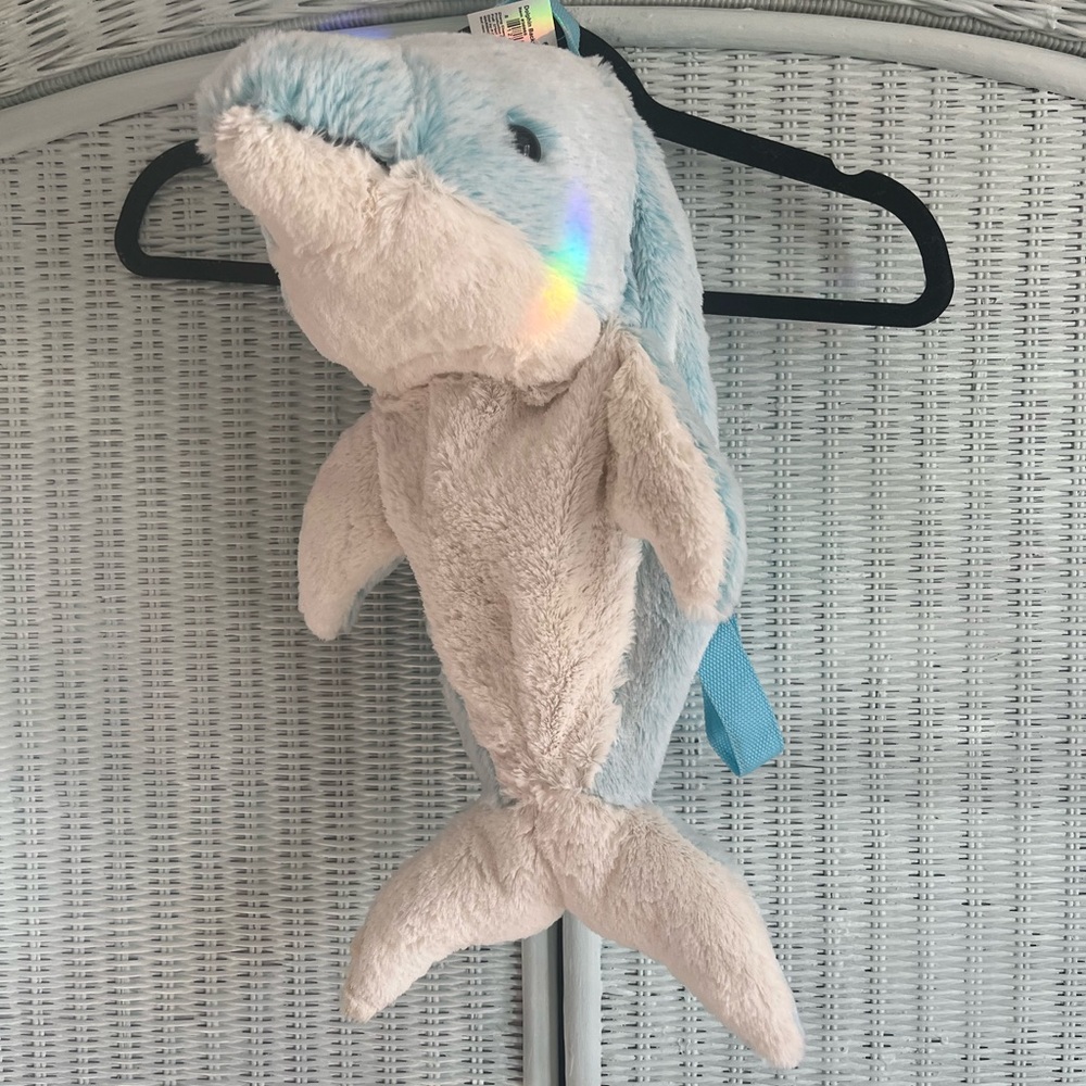 dolphin plush backpack